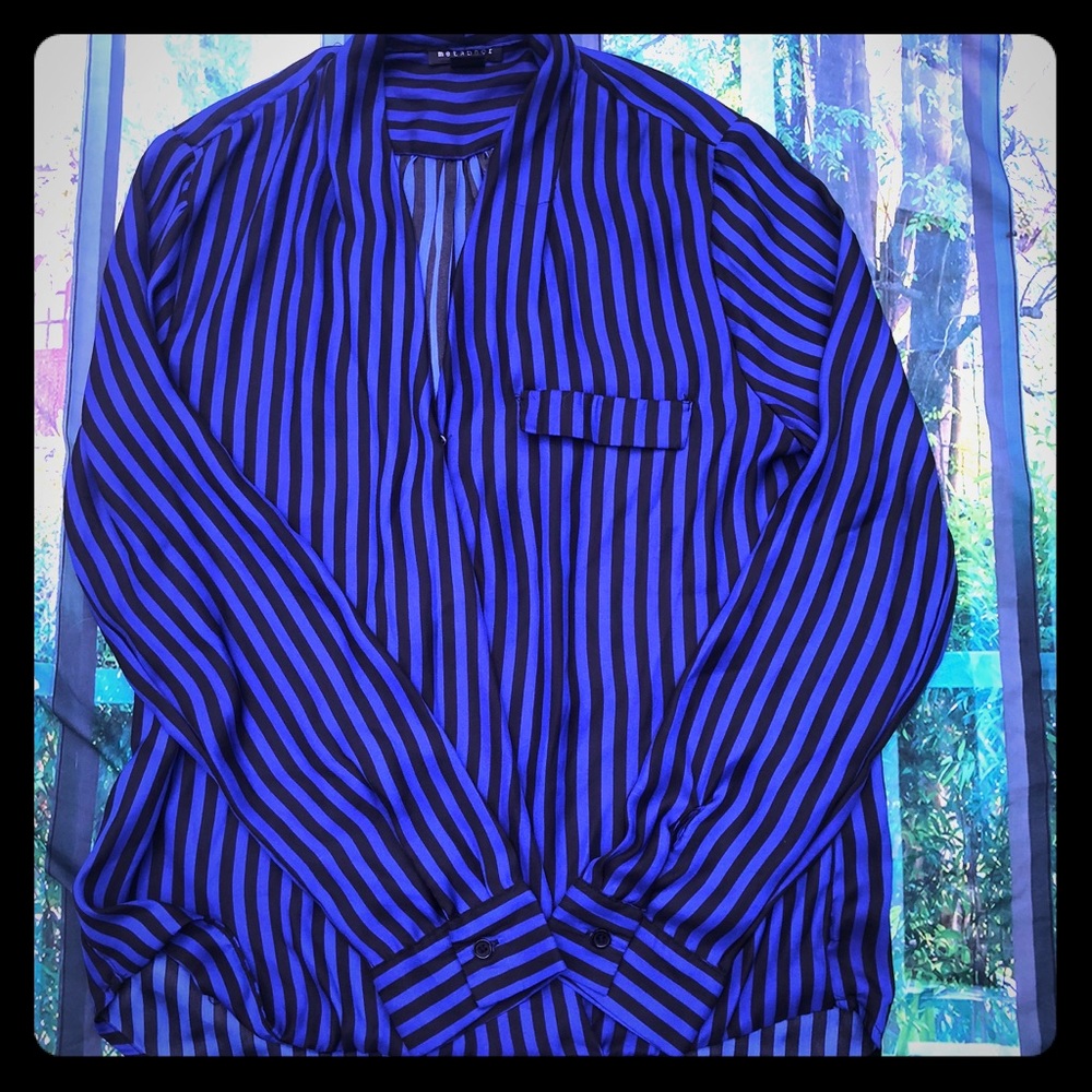 Metaphor. Lovely striped shirt - longer in back